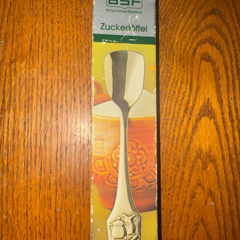 Elegant Silver Sugar Spoon by